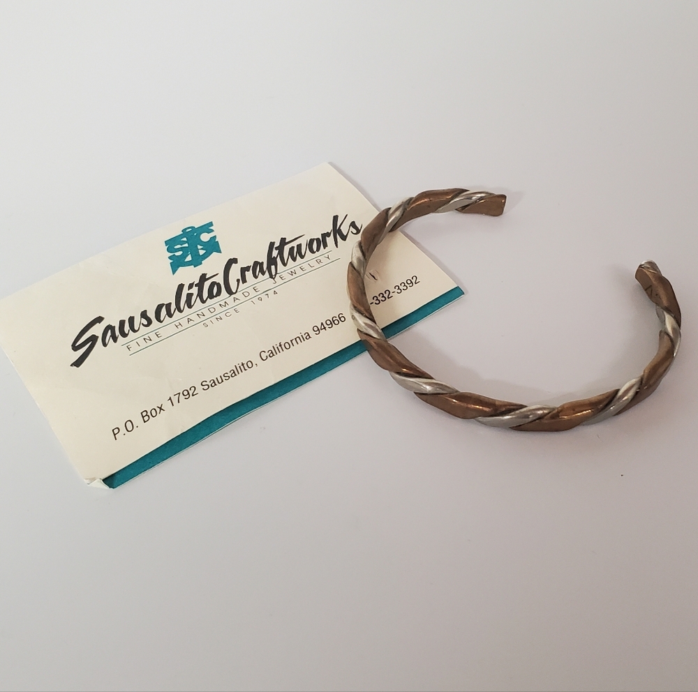 Sausalito Craftworks Copper Silver Cuff Bracelet